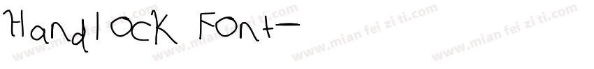 Handlock Font字体转换